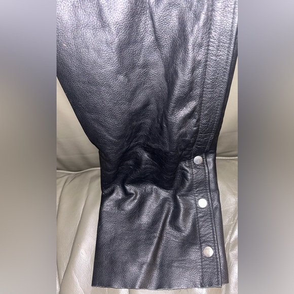 Harley Davidson Unisex Premium Cowhide Leather Motorcycle Chap•Size Unisex Small - Picture 6 of 8